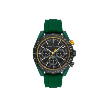 Ceas barbatesc  MXG3116 - curea plastic verde - mecanism quartz - 43mm