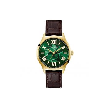 Ceas barbatesc  U1435G2M - 42mm - culoare aurie - curea din piele ecologica - rezistenta la apa 3 ATM