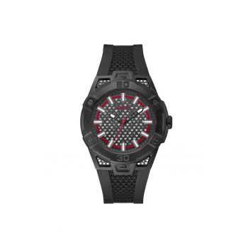 Ceas barbati  GW0712G1 negru silicon 44mm