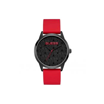 Ceas barbati  quartz - rosu/negru - 44 mm