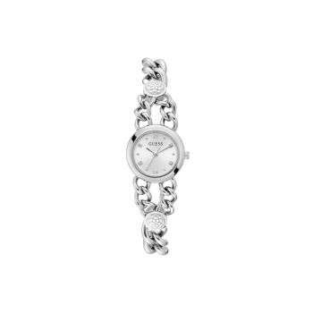 Ceas dama  25 mm - otel - rezistent la apa 3 ATM - gri metalic