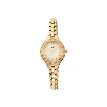 Ceas dama  F14A-001PY - bratara aurie - cadran micut si delicat