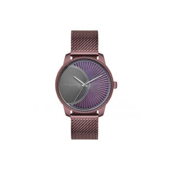 Ceas dama  MEX1167 38mm - violet - curea textila - rezistent la apa 3 ATM