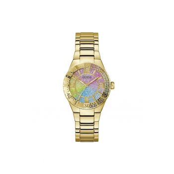 Ceas de mana pentru femei -  GW0882L2 - 36mm - otel - culoare aurie - mecanism quartz - rezistenta la apa 3 ATM