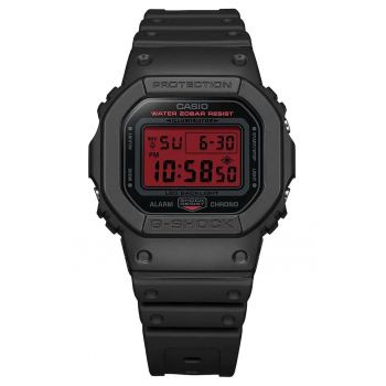 Ceas G-SHOCK  DW-5600BBR-1ER - sport - negru - rosu - 43mm - rezistent la apa 200m