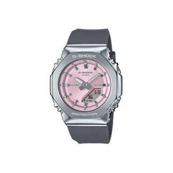 Ceas  G-SHOCK GM-S2110-4AER - gri - roz - curea cauciuc - rezistent la apa 20 ATM
