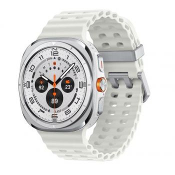 Ceas inteligent Smartwatch Samsung Galaxy Watch Ultra (2025), 47mm, LTE, Ecran AMOLED 1.5inch, Bluetooth, Wi-Fi, NFC, 2GB RAM, 32GB Flash, Wear OS, 10 ATM (Alb)