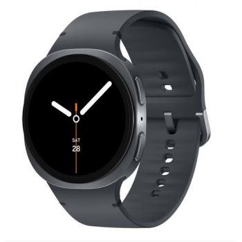Ceas inteligent Smartwatch Samsung Galaxy Watch8 44mm LTE, Ecran AMOLED 1.47inch, Bluetooth, NFC, Wi-Fi, Wear OS, 4G, 5 ATM (Gri)