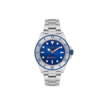 Ceas barbatesc  model MXG1117 - 43mm - curea din otel - 5 ATM - albastru/argintiu