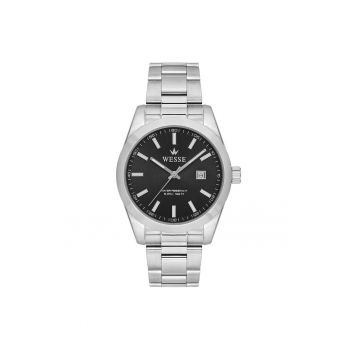 Ceas barbatesc  WWG209202 - curea metalica - cadran negru - 5 ATM - 40 mm