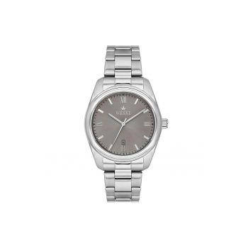 Ceas barbatesc  WWG209704 - curea metalica - 41mm - rezistent la apa 5 ATM - argintiu