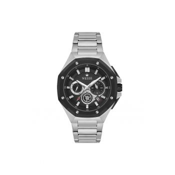 Ceas barbatesc  WWG402801 - 44mm - metalic - argintiu/negru