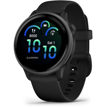 SmartWatch Garmin Vivoactive 6, GPS 42mm Slate, curea Black