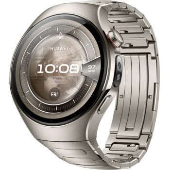 SmartWatch Huawei Watch 5, 46mm Aerospace-Grade Titanium, curea Titanium