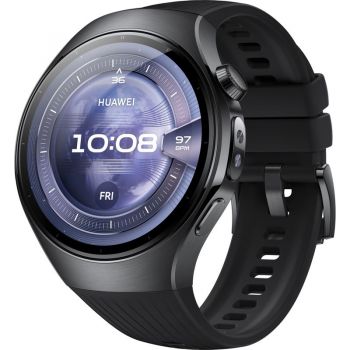 SmartWatch Huawei Watch 5, 46mm Black Stainless Steel, curea Black