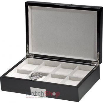 Cutie depozitare Rothenschild RS-2022-8BL 8.5 x 21.5 x 30.5 pentru 8 ceasuri Negru