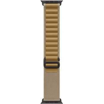 Apple Alpine Loop, 49mm Tan, Black Titanium Finish - Small