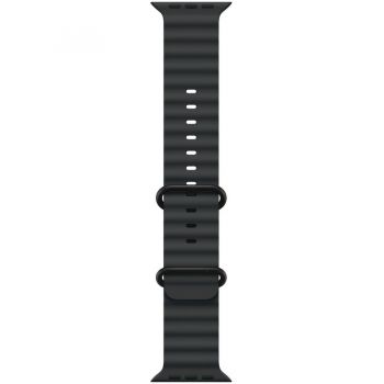 Apple Apple Watch 49mm Band:  Black Ocean Band - Black Titanium Finish