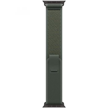 Apple Apple Watch 49mm Loop:  Green Trail Loop - M/L - Black Titanium Finish