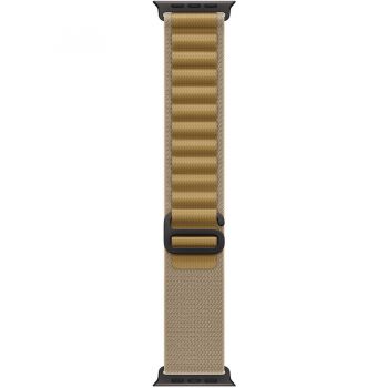 Apple Apple Watch 49mm Loop:  Tan Alpine Loop - Small - Black Titanium Finish