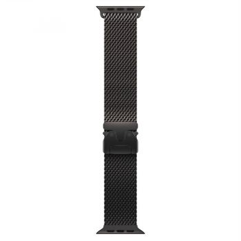 Apple Bratara pentru Apple Watch 49mm, Black Titanium Milanese Loop , Medium