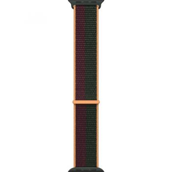 Apple Curea Apple Watch Sport Loop, 41mm, Dark Cherry/Forest Green