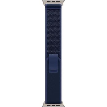 Apple Trail Loop, 49mm Blue, Natural Titanium Finish - M/L