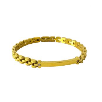 Bratara Harmony din otel inoxidabil, Unisex, Gold