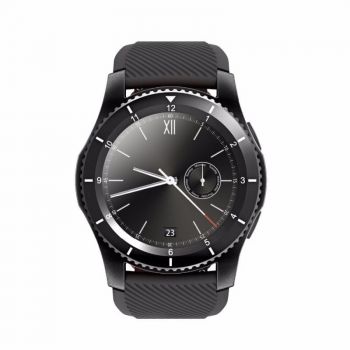 Ceas Smartwatch Techstar® DT No.1 G8, MTK2502, Bluetooth 4.0, SIM, Notificari, Monitorizare Puls, Culoare Negru