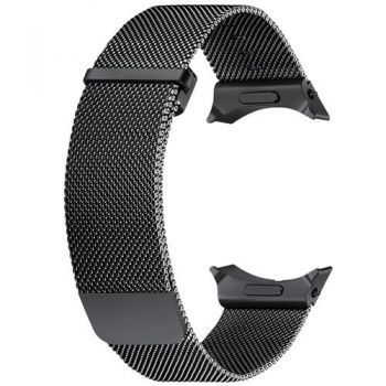 Curea Smartwatch Samsung GP-TYL315SAABW pentru Galaxy Watch 7 (44mm), Milanese Band, M/L (Negru)
