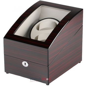 Dispozitiv de intoarcere Rothenschild RS-1011-2EB 20 x 22 x 25 pentru 5 ceasuri Maro