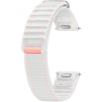Samsung Curea Samsung Fabric Band One Click, 20MM S-M , Alb-Roz