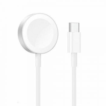 Cablu incarcare iWatch Lamtech Type-C 1.2m Slim, Alb
