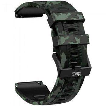 Curea silicon iHunt 24mm, pentru Watch 12 Titan (Camuflaj)