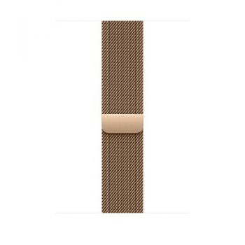 Curea Smartwatch Apple MC7K4ZM/A pentru Watch 46mm, Milanese Loop, S/M (Auriu)