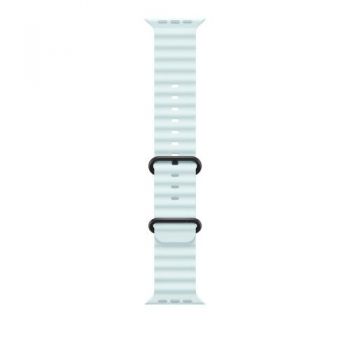 Curea Smartwatch Apple MYP83ZM/A pentru Watch 49mm, Ocean Band, Black Titanium Finish (Albastru deshis)