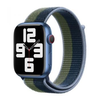 Curea Smartwatch Apple Watch 41mm Sport Loop Regular (Verde/Albastru) Curea Smartwatch Apple Watch 41mm Sport Loop Regular (Verde/Albastru)