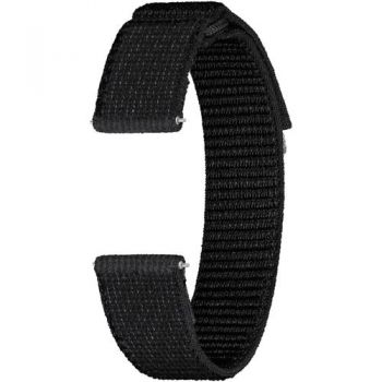 Curea smartwatch Samsung Fabric Band pentru Galaxy Watch6, Slim (S/M), Negru