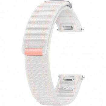 Curea smartwatch Samsung Fabric Band pentru Galaxy Watch7 (S/M), Alb