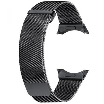 Curea Smartwatch Samsung GP-TYL305SAABW pentru Galaxy Watch 7 (40mm), Milanese Band, S/M (Negru)