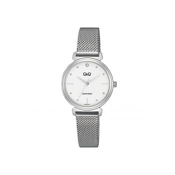 Ceas dama  Q27B-001PY Quartz Argintiu