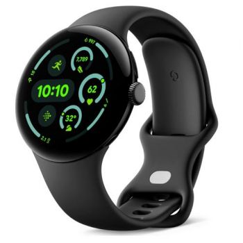 Ceas inteligent Smartwatch Google Pixel Watch 3 Wi-Fi, 45mm, Procesor Snapdragon W5 Gen 1, 2GB RAM, 32GB Flash, 5ATM, Wear OS (Negru)