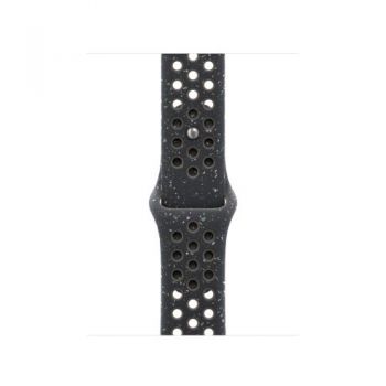Curea Smartwatch Apple MYJQ3ZM/A pentru Watch 42mm, Nike Sport Band, M/L (Albastru/Alb)