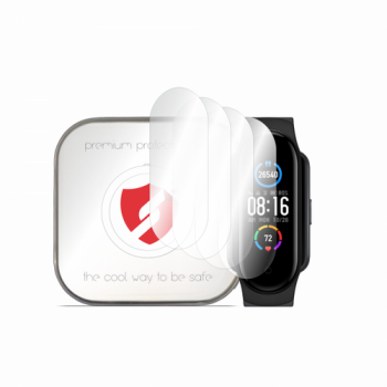 Folie Protectie Smart Protection Premium Classic pentru Amazfit Band 5 / Xiaomi Smart Band 6 / Band 5, Set 4 bucati, Plastic