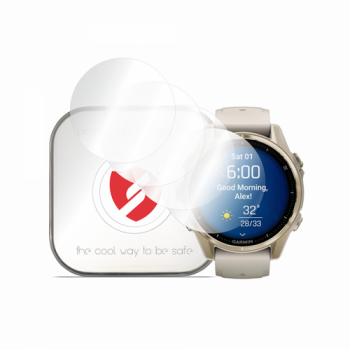 Folie Protectie Smart Protection Premium Classic pentru Garmin Fenix 8 43mm, Set 4 bucati, Plastic