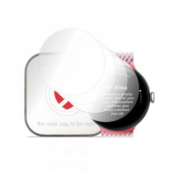 Folie Protectie Smart Protection Premium Classic pentru Google Pixel Watch 3 41mm, Set 4 bucati, Plastic