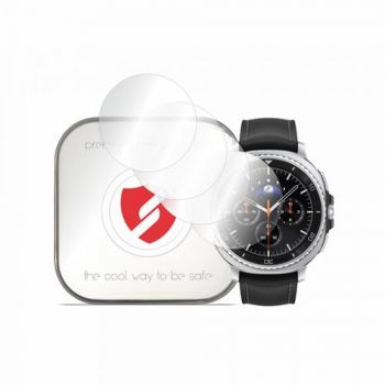 Folie Protectie Smart Protection Premium Classic pentru Samsung Galaxy Watch8 Classic, Set 4 bucati, Plastic