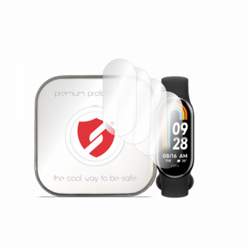 Folie Protectie Smart Protection Premium Classic pentru Xiaomi Smart Band 9 / Band 8, Set 4 bucati, Plastic