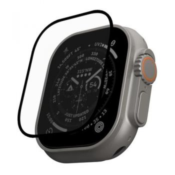 Folie Sticla UAG Glass Shield Plus compatibila cu Apple Watch 49mm (Negru)