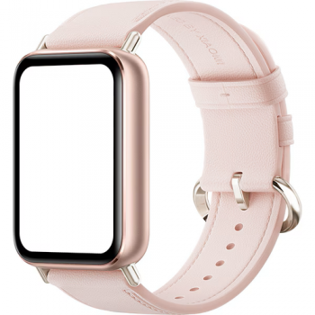 Curea de schimb din piele Xiaomi BHR9570GL pentru Smart Band 9 Pro / 8 Pro (Roz)